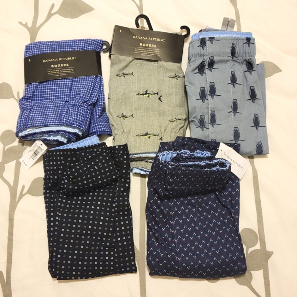 Banana Republic Mens Boxers - NWT - Size Small - Lot of 5